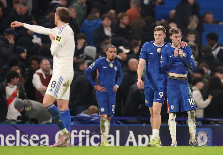 Chelsea dejó escapar un 2-0 y empató ante Leeds en la Premier League