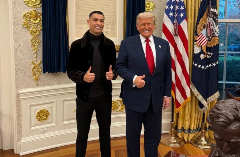 (VIDEO) Donald Trump proclama a Cristiano Ronaldo como “el mejor de todos los tiempos”