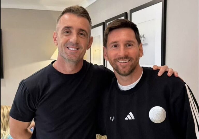 (FOTOS) Damián Díaz visitó a Messi y De Paul en el hotel de concentración