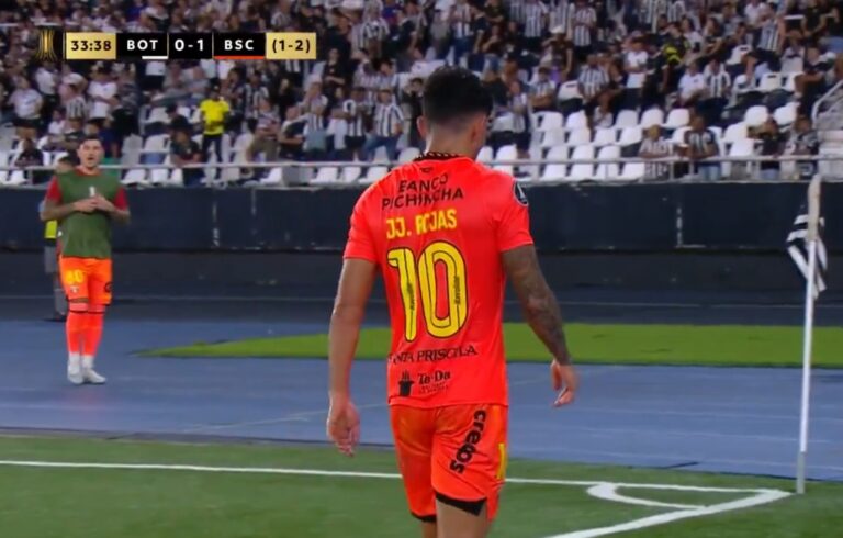 (VIDEO) NO PUDO SEGUIR: Joao Rojas salió lesionado ante Botafogo