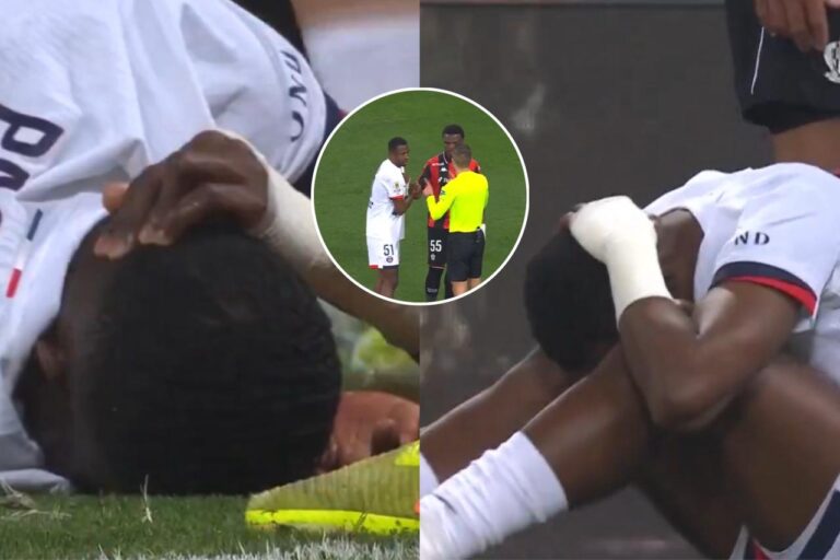 (VIDEO) Willian Pacho recibió un golpe en la cabeza de un rival