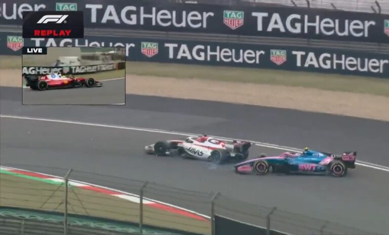 (VIDEO) El polémico choque entre Ocón y Franco Colapinto en el Chinese GP