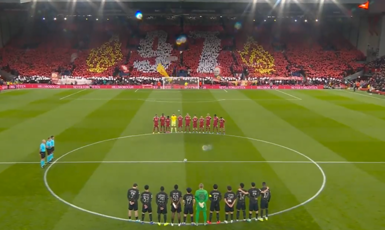 (VIDEO) Anfield se detuvo: Emotivo homenaje a las víctimas de Hillsborough en la Champions