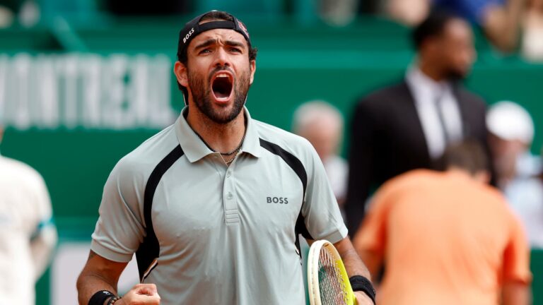 Berrettini humilló a Medvedev con doble 6-0 en Montecarlo