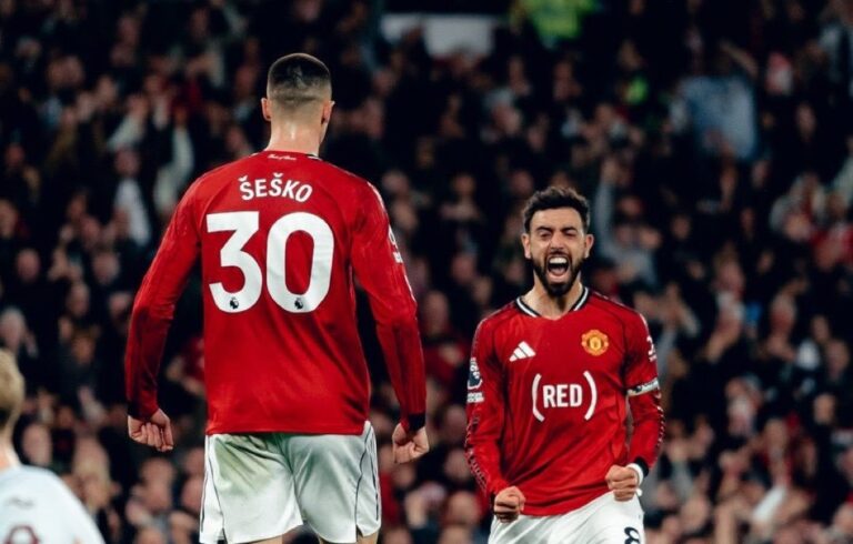(VIDEO) Manchester United venció a Brentford y trepó al tercer lugar de la Premier League