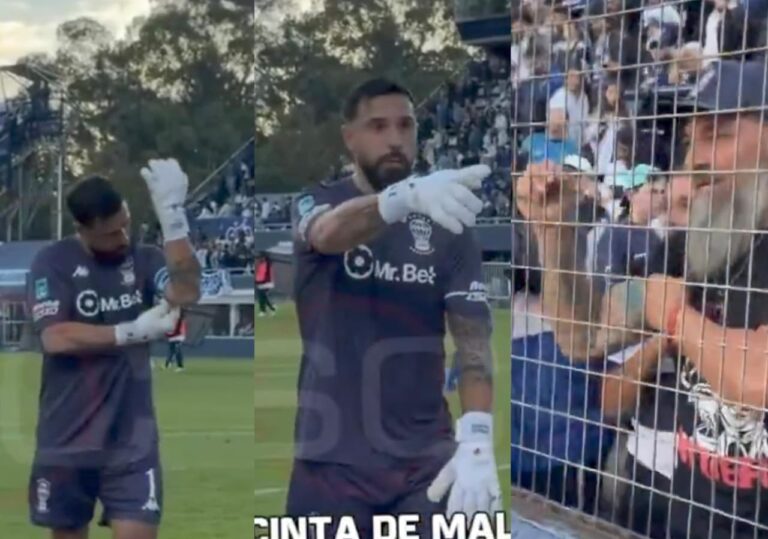EMOTIVO VIDEO: Galíndez le regaló su cinta de capitán (dedicada a los héroes de Malvinas) a un hincha