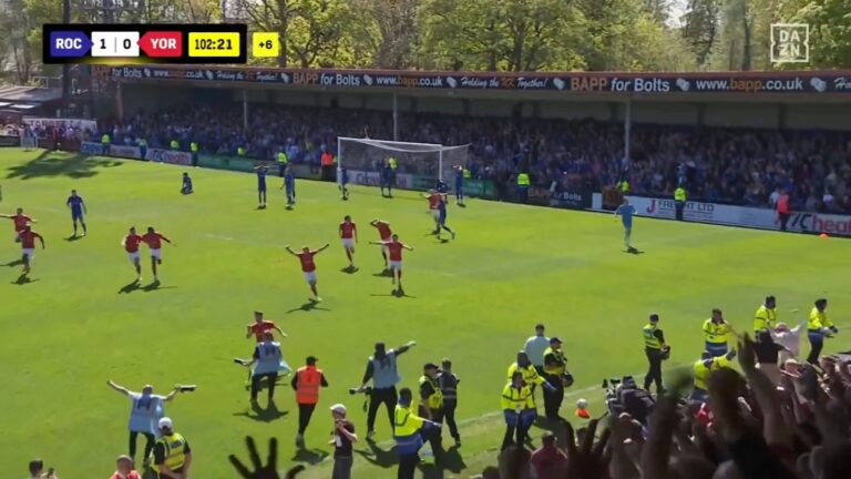 (VIDEO) En un final histórico: York City logra un ascenso dramático a la 4ta división del fútbol inglés