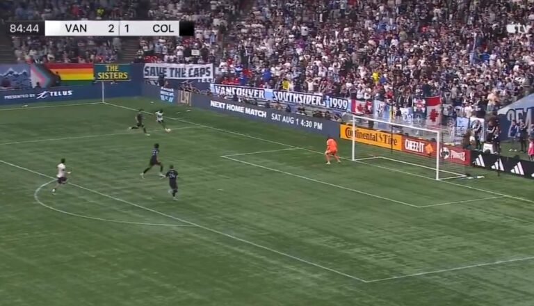 (VIDEO) A PURA POTENCIA: Asistencia de Bruno Caicedo con el Vancouver Whitecaps