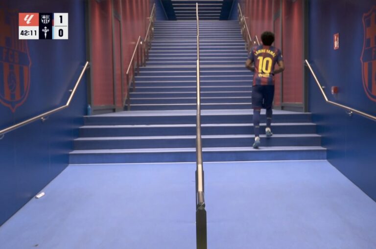 (VIDEO) Alarma en Barcelona: Lamine Yamal salió lesionado ante Celta y enciende las alertas