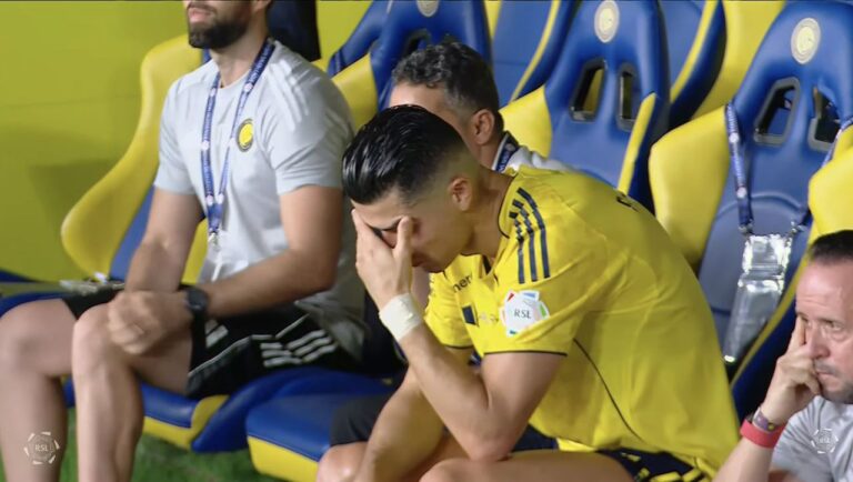 (VIDEO) CR7 todavía no grita campeón: Al Nassr lo ganaba, pero Al Hilal empató al 98’