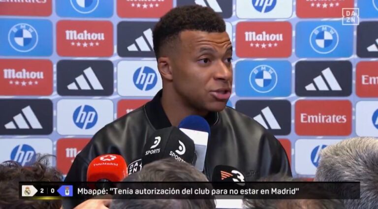 (VIDEO) Mbappé: “Arbeloa me ha dicho que soy el cuarto delantero de la plantilla”