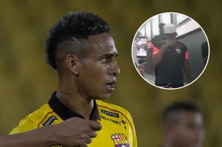 (VIDEO) Jandry Gómez se retiro entre lágrimas del Monumental tras el empate ante Manta