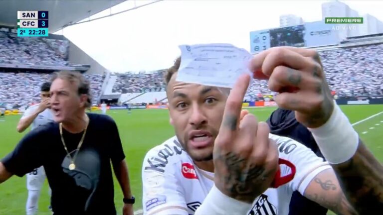 (VIDEO) ¡Escándalo arbitral en Brasil! Neymar enloquece tras ser sustituido por error