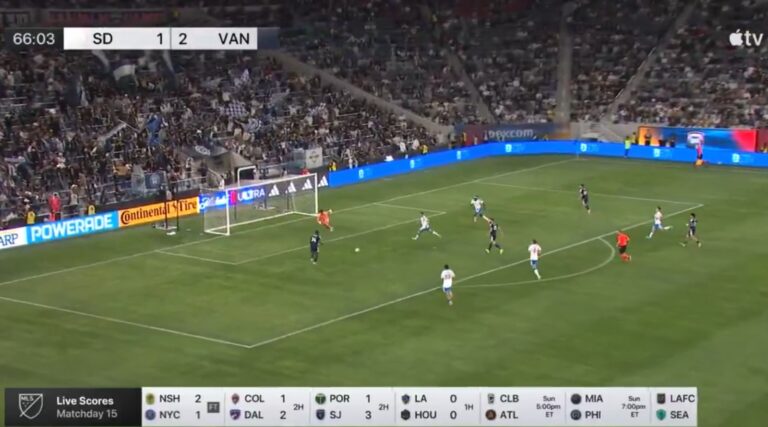 (VIDEO) ENTRÓ Y ANOTÓ: Bruno Caicedo volvió a marcar con Vancouver Whitecaps