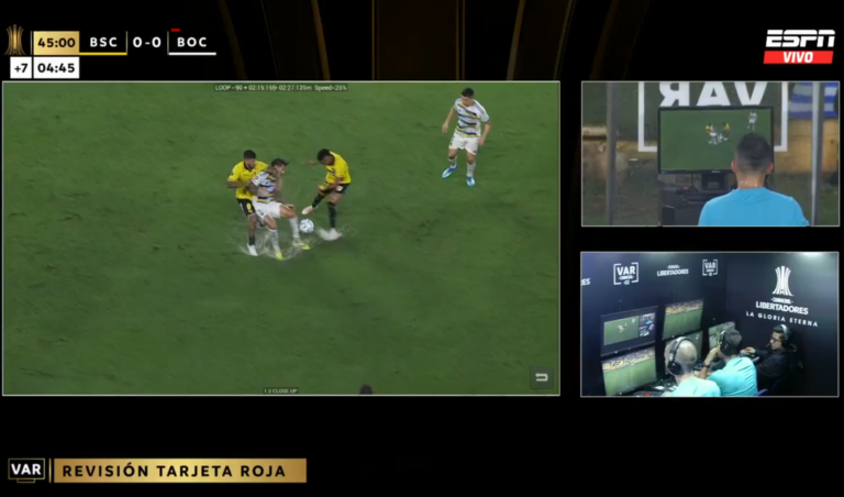 (VIDEO) CODAZO A PAREDES: Milton Céliz fue expulsado en el BSC vs Boca