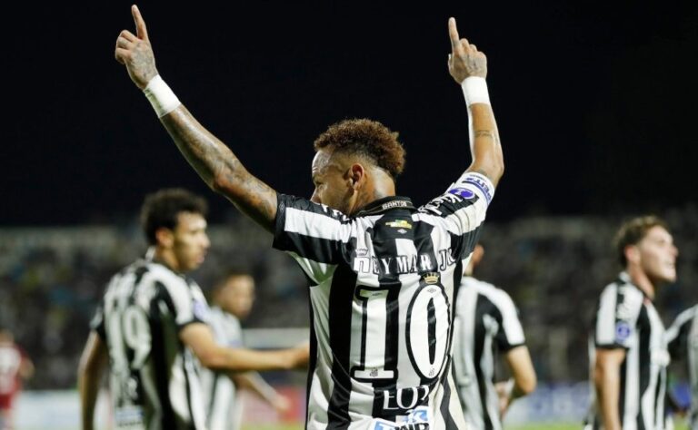 (VIDEO) UN PASE A LA RED: Neymar anotó con Santos en la Conmebol Sudamericana