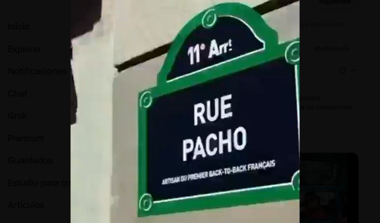 (VIDEO) ¡Pacho ya tiene su calle en París!
