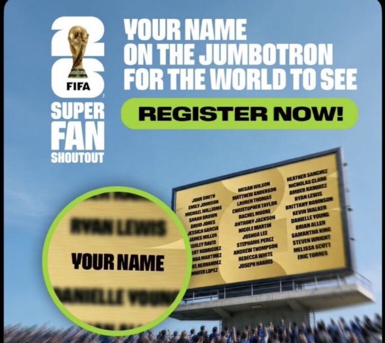 FIFA lanza “Super Fan Shoutout”: El precio para aparecer en las pantallas gigantes de los estadios del Mundial