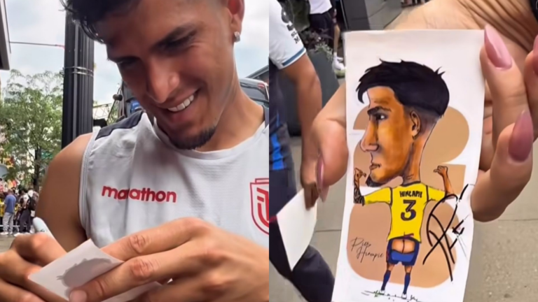 (VIDEO) Piero Hincapié y el autógrafo más inesperado en la previa del Mundial