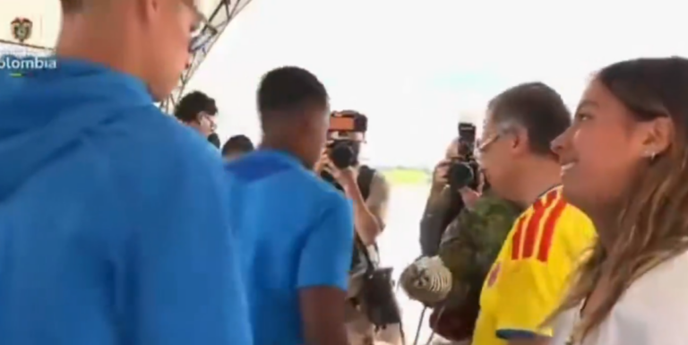 DESPEDIDA TENSA: Polémica por gesto de James Rodríguez con la hija de Gustavo Petro