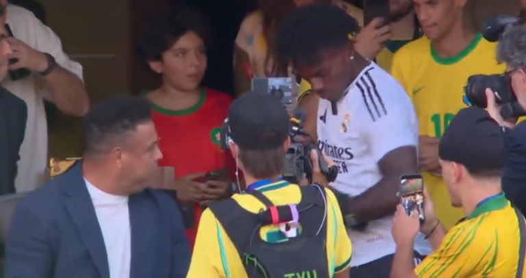 (VIDEO) Speed y su momento único con Ronaldo en el Brasil vs Marruecos