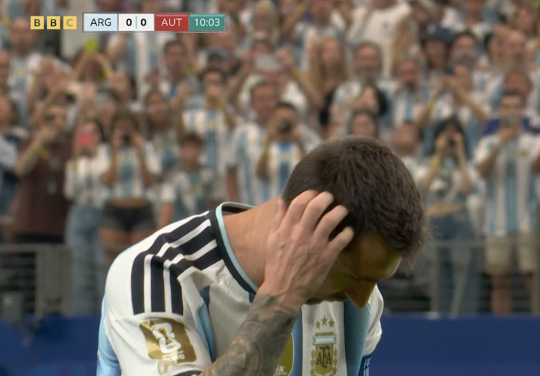 (VIDEO) El penal que falló Messi Vs. Austria