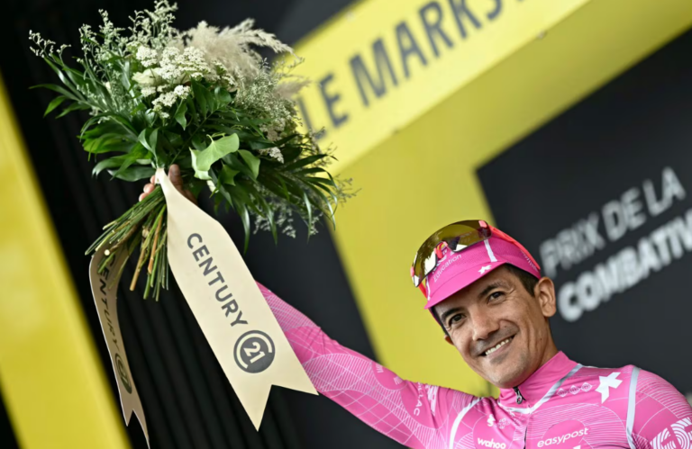 Richard Carapaz fue elegido el ciclista más combativo de la etapa 14 del Tour de Francia: “Estoy orgulloso de haberlo intentado”