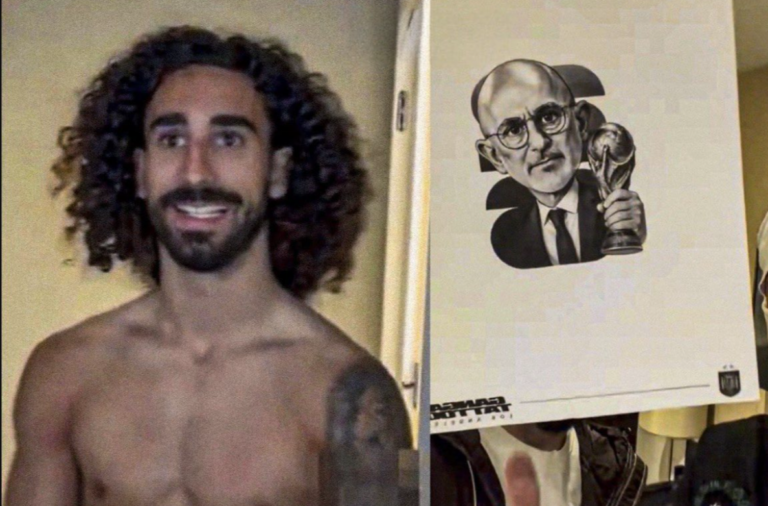 (VIDEO) Cucurella cumplió su promesa y se tatuó a Luis de la Fuente tras el título mundial