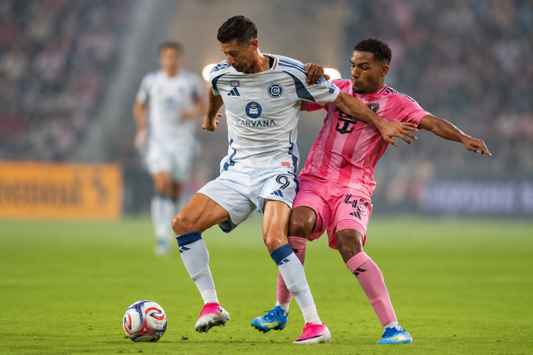 (VIDEO) En el debut de Lewandowski: Chicago Fire cayó ante Inter Miami en un vibrante duelo