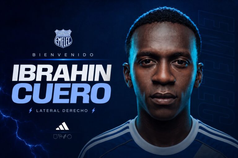 OFICIAL: Emelec anunció el fichaje de Ibrahin Cuero
