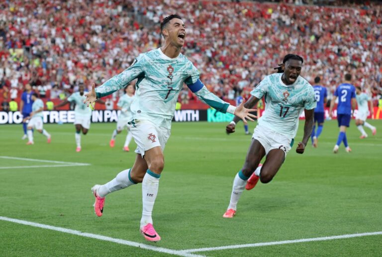 Cristiano Ronaldo rompió otro récord y entró al Top 10 de goleadores en los Mundiales