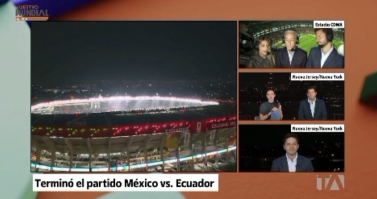 (VIDEO) Equipo periodístico de Teleamazonas fue agredido tras el partido entre Ecuador y México en el Mundial