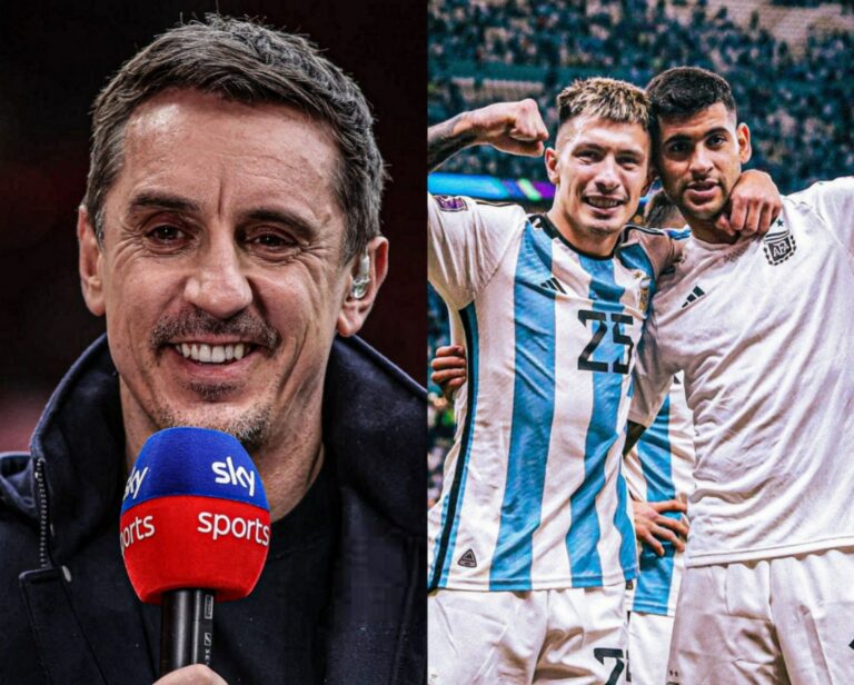 Gary Neville califica a Romero y Martínez como “la mejor-peor pareja de centrales del mundo”