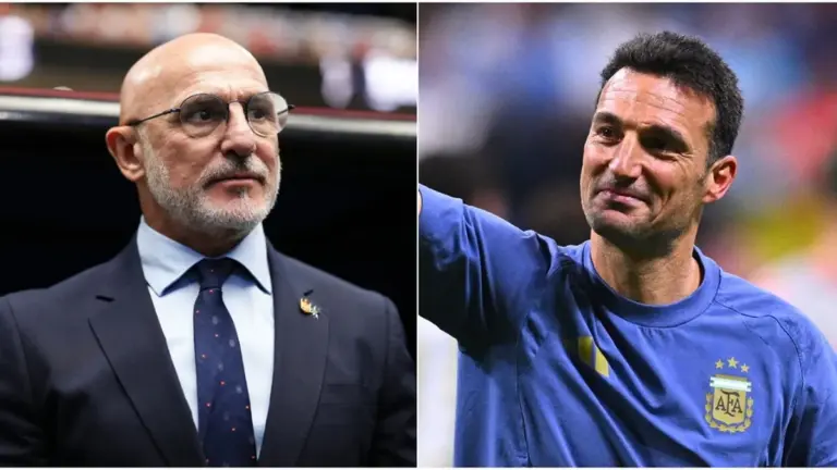 Luis de la Fuente elogia a Scaloni antes de la final: “Tiene números excepcionales”