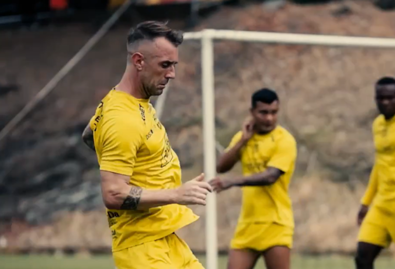 (VIDEO) Damián ‘Kitu’ Díaz ya entrenó con Barcelona SC