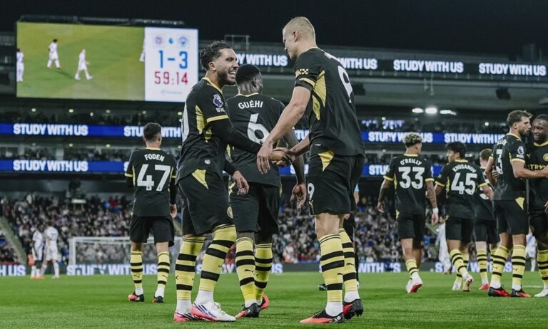 GOLEADA A DOMICILIO: Manchester City vence a Crystal Palace en la Premier League