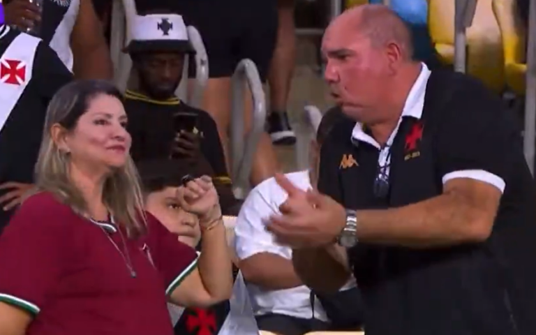 (VIDEO) DISCUSIÓN FAMILIAR: Curioso momento registrado en el Fluminense vs Vasco da Gama