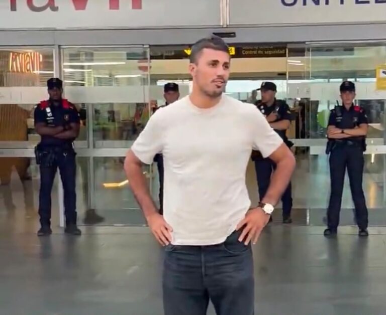 (VIDEO) “ES UN SUEÑO ESTAR AQUÍ”: Rodri llegó a España para unirse al FC Barcelona