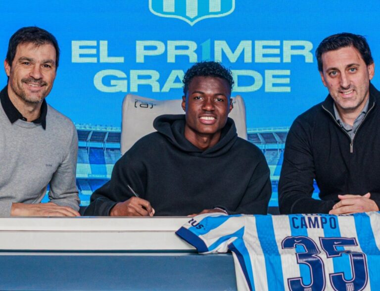 OFICIAL: Alberto Campo firma su primer contrato profesional con Racing Club hasta 2030