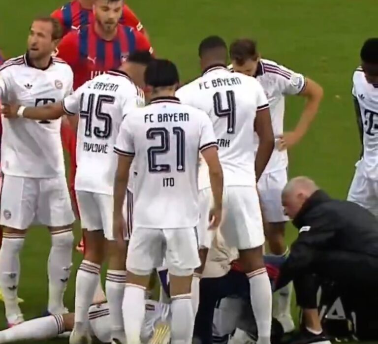 (VIDEO) Preocupación por Jamal Musiala: volvió a desplomarse en un amistoso del Bayern