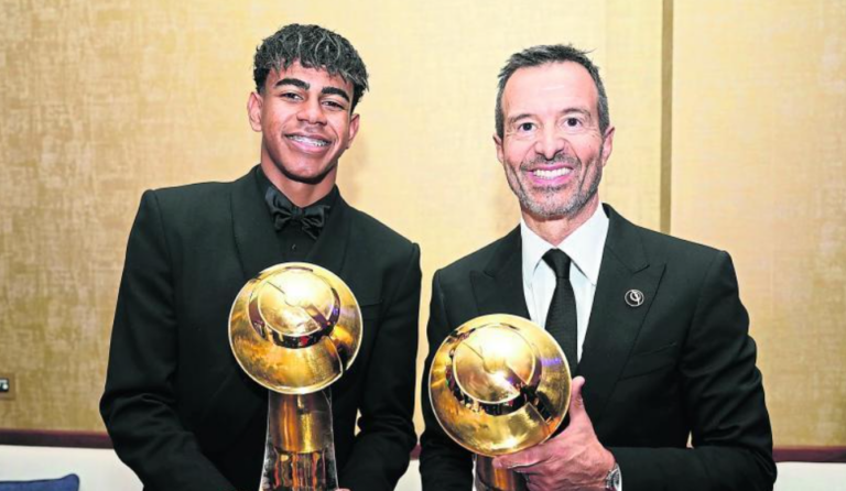 Jorge Mendes se la juega por Lamine Yamal para el Balón de Oro: “Es el mejor del mundo con mucha diferencia”