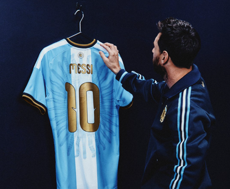 (FOTOS) Argentina y adidas lanzan una colección especial para la despedida de Lionel Messi