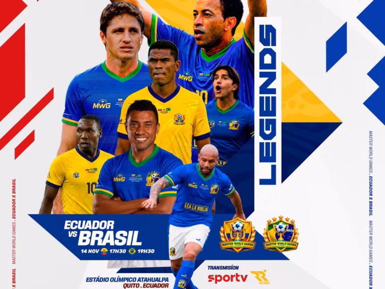 ¡CON JOGO BONITO! Leyendas de Brasil y Ecuador se enfrentarán en Quito