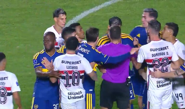 (VIDEO) Paredes festejó, se picó todo en el Morumbí y Enner Valencia intentó calmar el incidente
