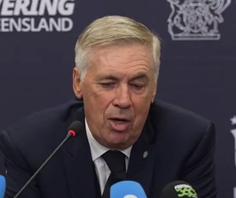 Ancelotti respaldó a Vinícius Júnior tras su actuación ante Australia
