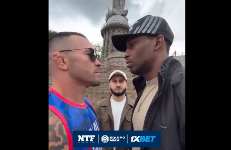 (VIDEO) Mayton Perea y Colby Covington protagonizaron un tenso careo en Quito