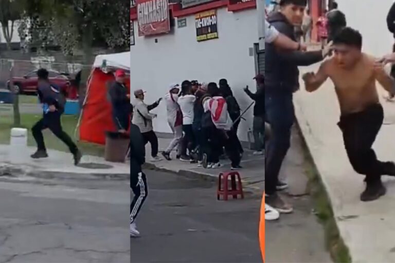 (VIDEO) Hinchas de LDU agredieron a un aficionado de Macará en los exteriores del Rodrigo Paz Delgado