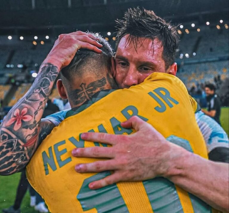 Neymar le dedica un mensaje a Messi en su despedida de la selección argentina: “El mundo te agradece”
