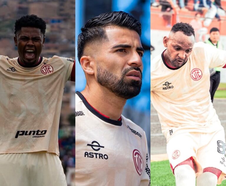 Marlon de Jesús, Adolfo Muñoz y Luis Arce descendieron con UTC de Cajamarca